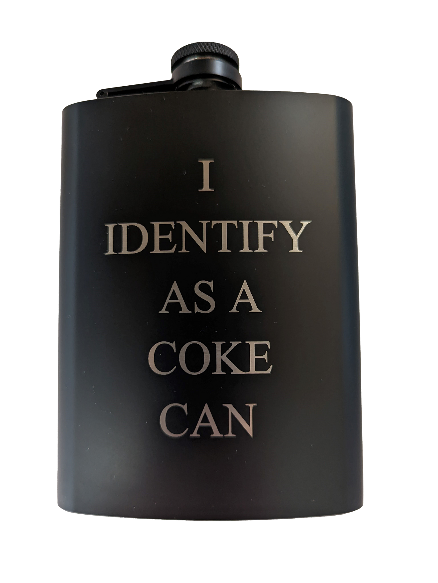 I identify as a coke can Flask 8oz