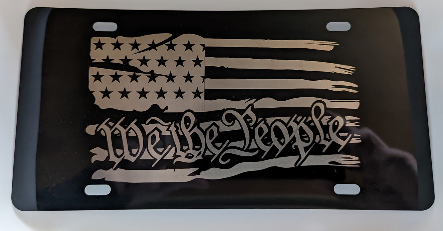 We the people License plate